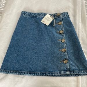 ASOS denim mini skirt a line